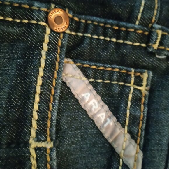 Women's Ariat Rebar Mid Rise DuraStretch Riverter Bootcut Size 31S - Picture 3 of 15